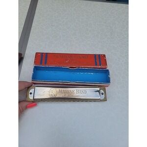Vintage M. Hohner Marine band harmonica number 365 In Key of G